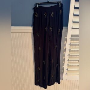NWT Zara limited edition black pants with jewels